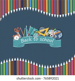 School supplies necessary for training. Concept. Twenty subjects