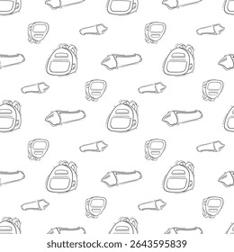 school supplies pattern, education seamless pattern, doodle school seamless pattern, hand drawn education pattern background, doodle school background