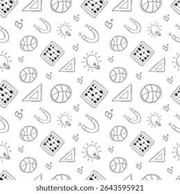 school supplies pattern, education seamless pattern, doodle school seamless pattern, hand drawn education pattern background, doodle school background