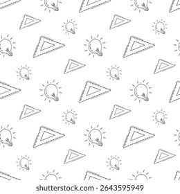 school supplies pattern, education seamless pattern, doodle school seamless pattern, hand drawn education pattern background, doodle school background