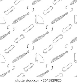 school supplies pattern, education seamless pattern, doodle school seamless pattern, hand drawn education pattern background, doodle school background