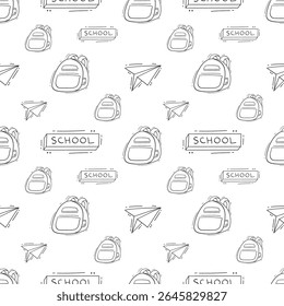 school supplies pattern, education seamless pattern, doodle school seamless pattern, hand drawn education pattern background, doodle school background