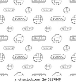 school supplies pattern, education seamless pattern, doodle school seamless pattern, hand drawn education pattern background, doodle school background