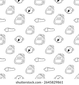 school supplies pattern, education seamless pattern, doodle school seamless pattern, hand drawn education pattern background, doodle school background