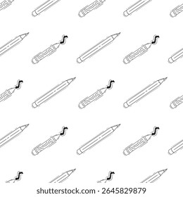 school supplies pattern, education seamless pattern, doodle school seamless pattern, hand drawn education pattern background, doodle school background