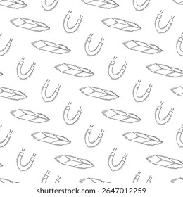 Schulmaterial Muster, Bildung nahtloses Muster, doodle Schule nahtloses Muster, handgezeichnetes Bildungsmuster Hintergrund, doodle Schule Hintergrund