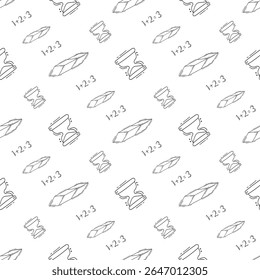 school supplies pattern, education seamless pattern, doodle school seamless pattern, hand drawn education pattern background, doodle school background