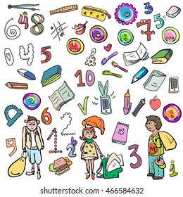 school supplies. And pupils