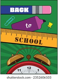 School supplies for the start of school.