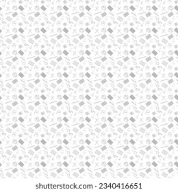 School supplies. Stationery. Seamless pattern in doodle style. Vector illustration.