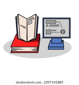 school supplies vector design. Vector design with white background