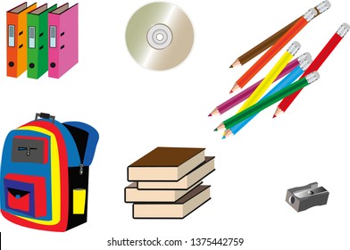 School supplies vector illustration

