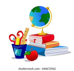 School supplies vector illustration