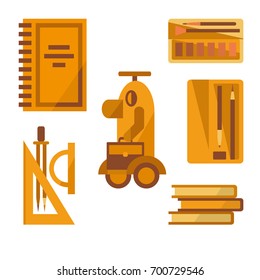 School supplies vector illustration