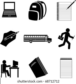 school symbols mini set