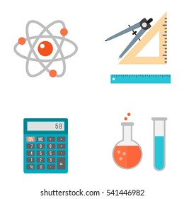 School symbols vector set.