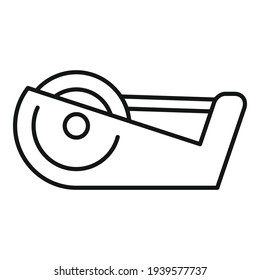 School tape icon. Outline school tape vector icon for web design isolated on white background