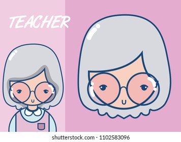 school teacher cartoon