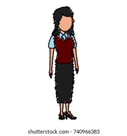 School teacher cartoon