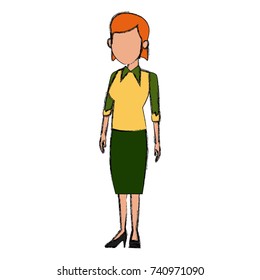 School teacher cartoon