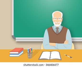 Cartoon Teacher Desk Images Stock Photos Vectors Shutterstock
