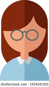 Schullehrer, Illustration, Vektorgrafik auf weißem Hintergrund.