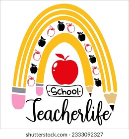 School teacher life SVG Design
