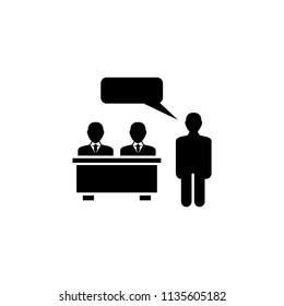 School Teacher and Student. Flat Vector Icon illustration. Simple black symbol on white background. School Teacher and Student sign design template for web and mobile UI element