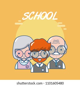 School teachers and students