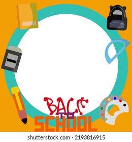 School template vector graphic illustrator is suitable for those of you who are going back to study
