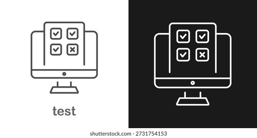 Icono de prueba escolar, examen, prueba, Educación, Editorial