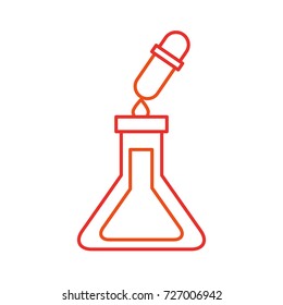 school test tube and dropper liquid science