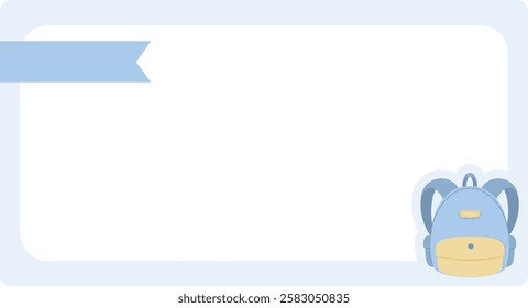School Text Box Background Pink Cute Notepad Template