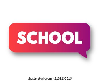 Burbuja de mensajes de texto en la escuela, antecedentes de concepto educativo