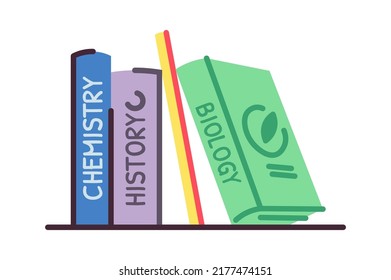 School textbooks icon. Vector illustration