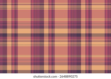 Tecido de textura escolar xadrez, colorido sem costura vetor check. Padrão de tartan tecido de fundo de luxo na paleta de cores rosa e vermelha.