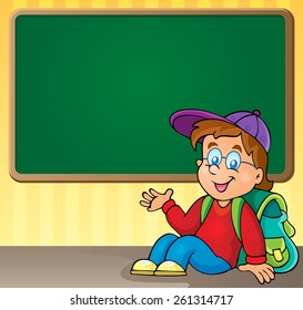 School thematic image 3 - eps10 vector illustration.