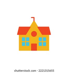 School theme icon suitable for web, application or additional components for your project