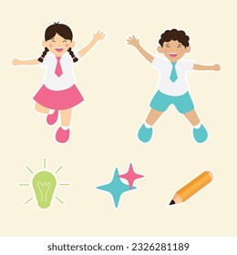 school theme vector illustration design, back to school