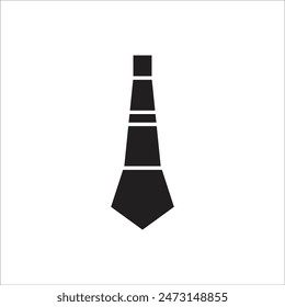 school tie vector icon line template