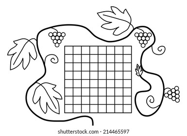 School time table with vine plant 
