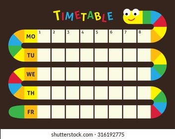 A Time Table Chart
