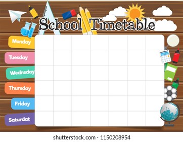 School timetable template