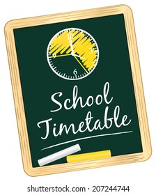 School timetable. Vector illustration VII.