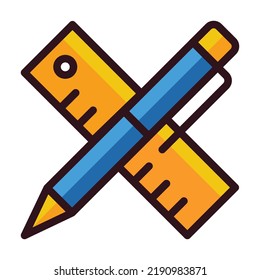 school tools icon illustration design