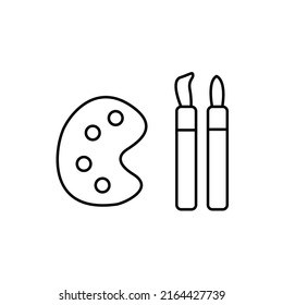 Symbol für Schulwerkzeuge, Vektorgrafik für die Symbolpräsentation von Webseiten