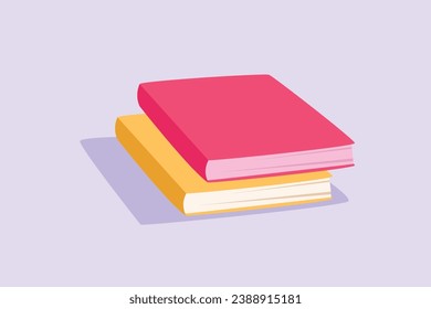 School tools, supplies. Stationery concept. Colored flat vector illustration isolated.