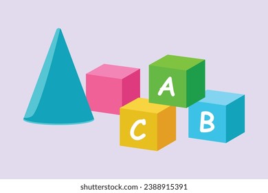 School tools, supplies. Stationery concept. Colored flat vector illustration isolated.