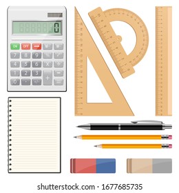 School tools vector design illustration isolated on white background