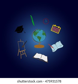 School tools vector icon